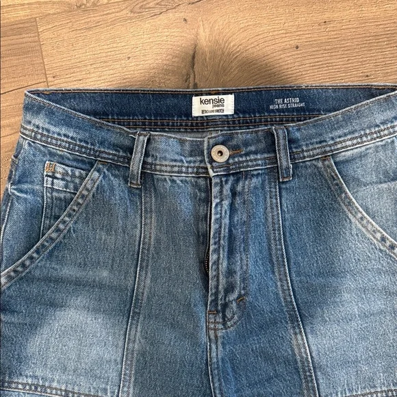 Kensie Jeans The Astrid High Rise Straight Jeans - Picture 2 of 5